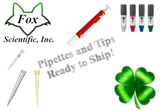 Pipets and Pipet tips ready to ship